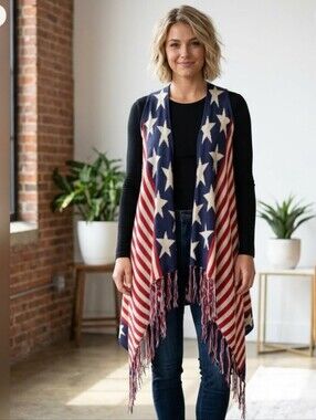 Knit Flag Vest